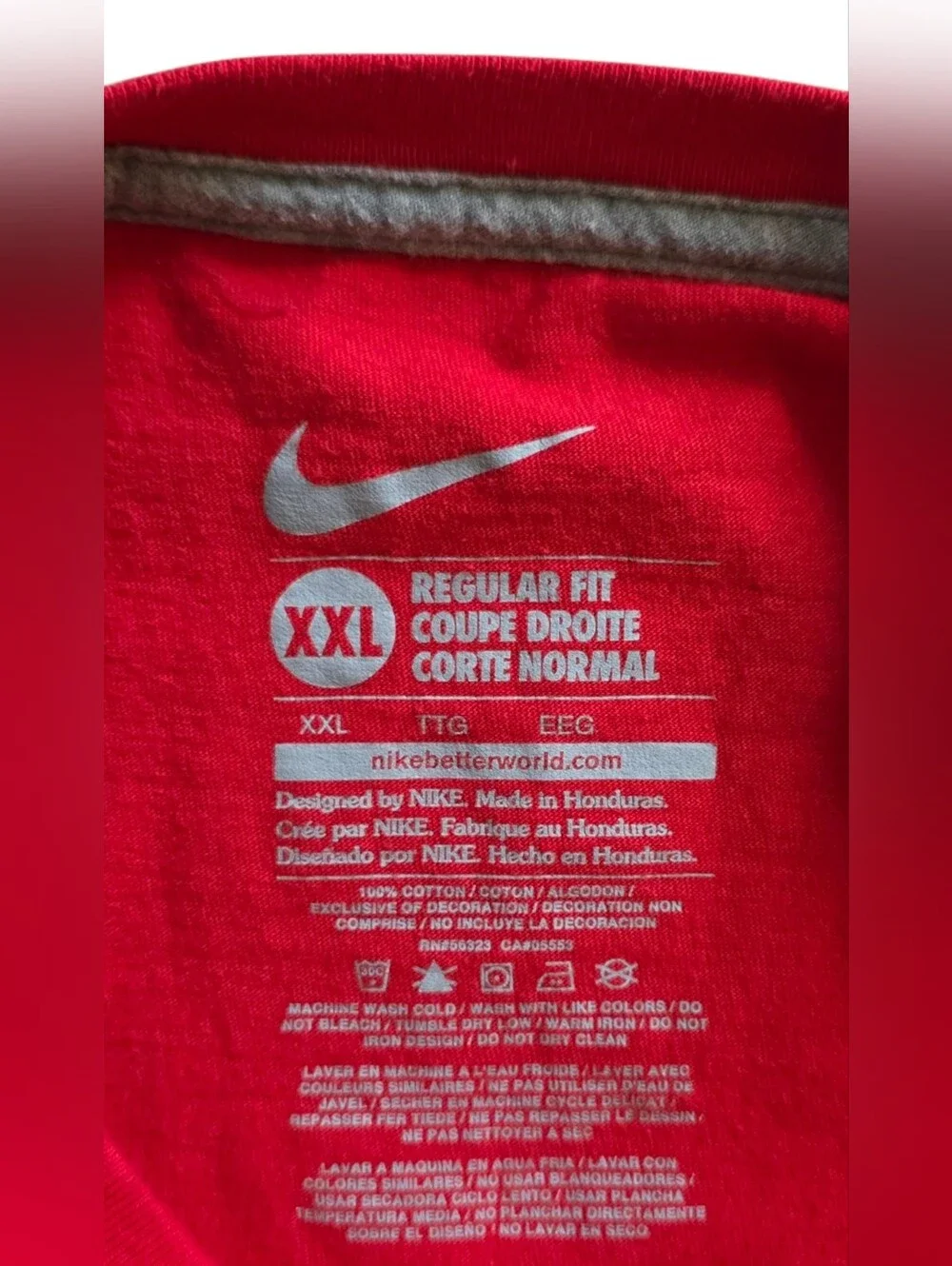 Cincinnati Reds Nike 2XL Red Short Sleeve Logo MLB Tee Shirt